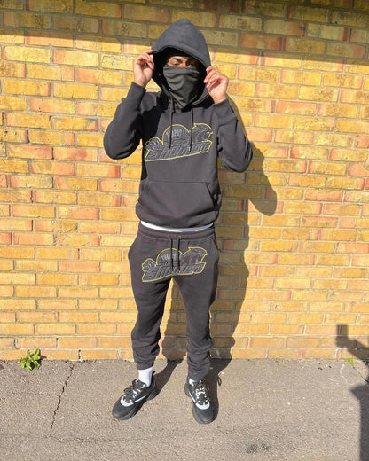 TS Shooters Tracksuit - Black/Yellow