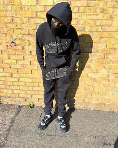 TS Shooters Tracksuit - Black/Yellow