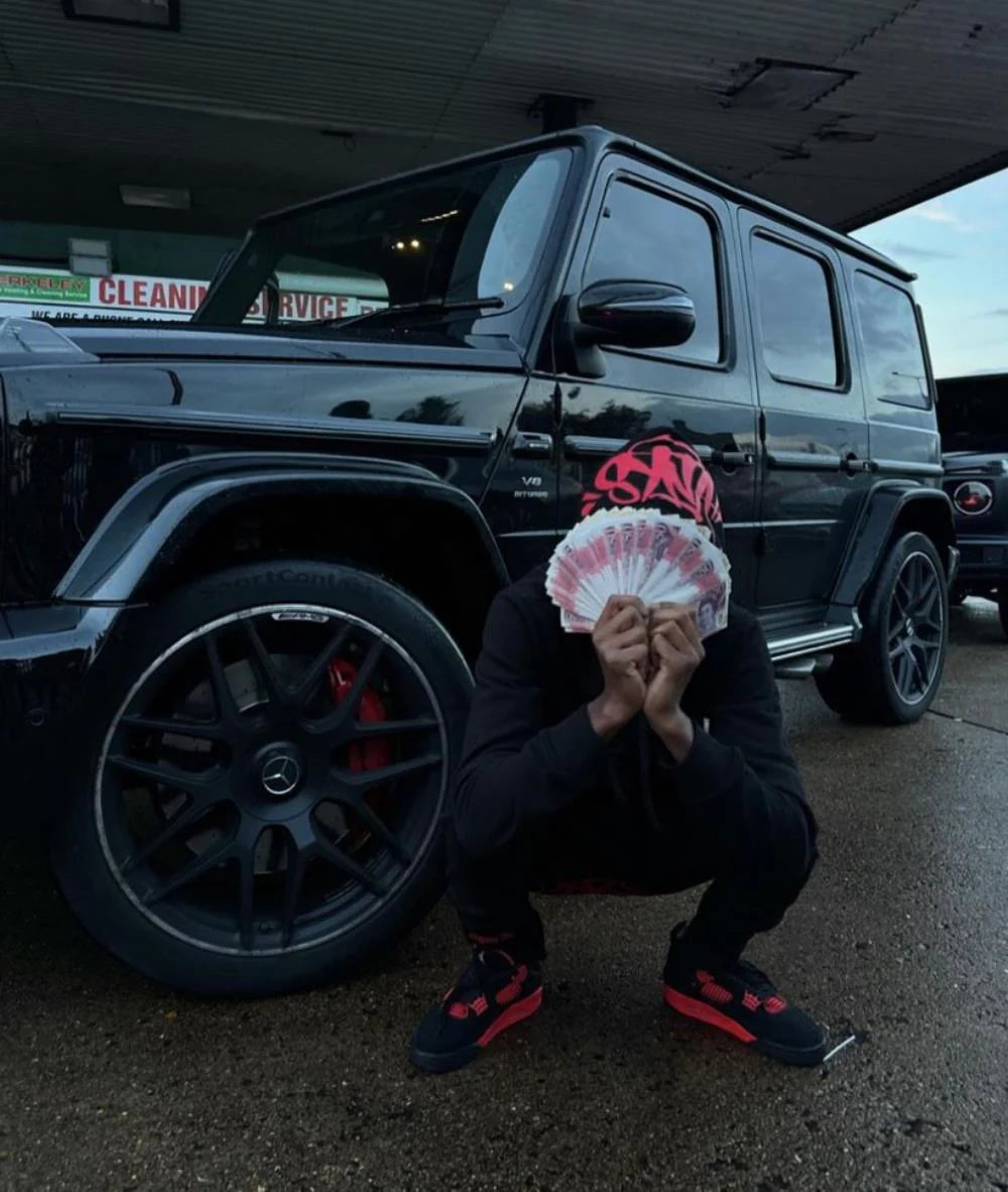 Syn Tracksuit - Black/Red