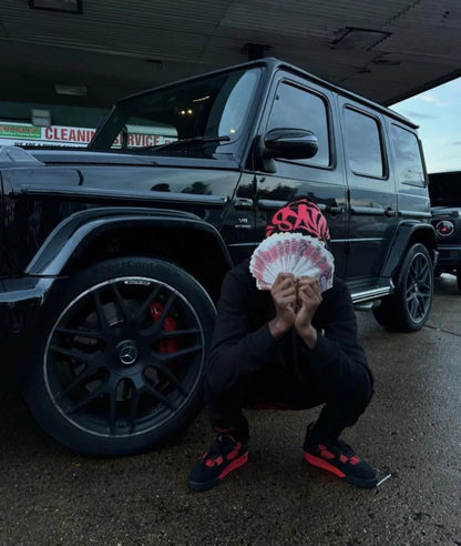 Syn Tracksuit - Black/Red