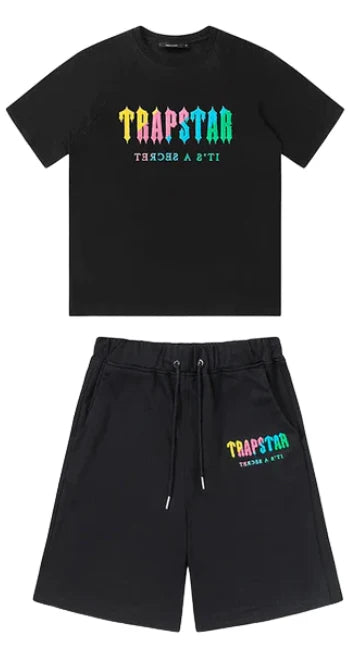 TS Chenille Decoded Short Set - Grey/Black