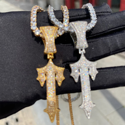 TS Iced Out Necklaces - Silver/Gold