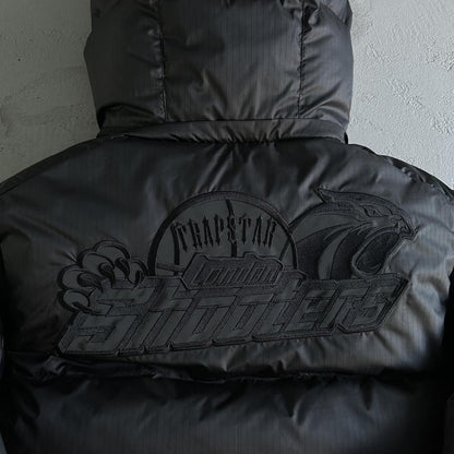 TS Shooters Detachable Hooded Puffer Jacket - Black