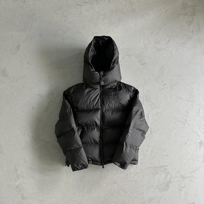 TS Shooters Detachable Hooded Puffer Jacket - Black
