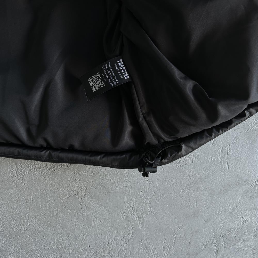 TS Shooters Detachable Hooded Puffer Jacket - Black