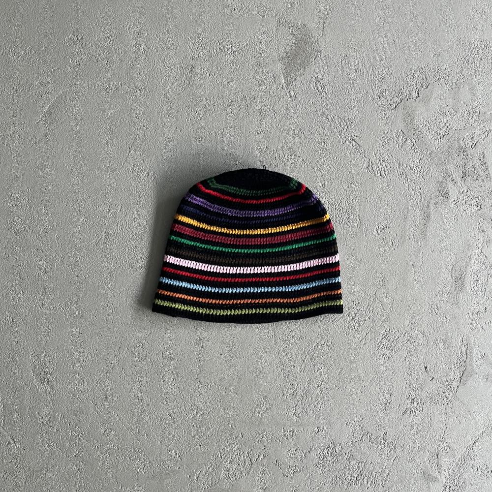 Crtez Striped Cold Hat - Black