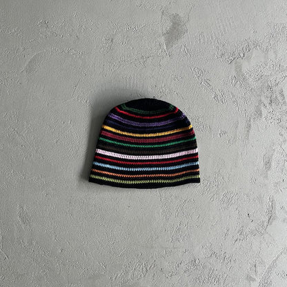 Crtez Striped Cold Hat - Black