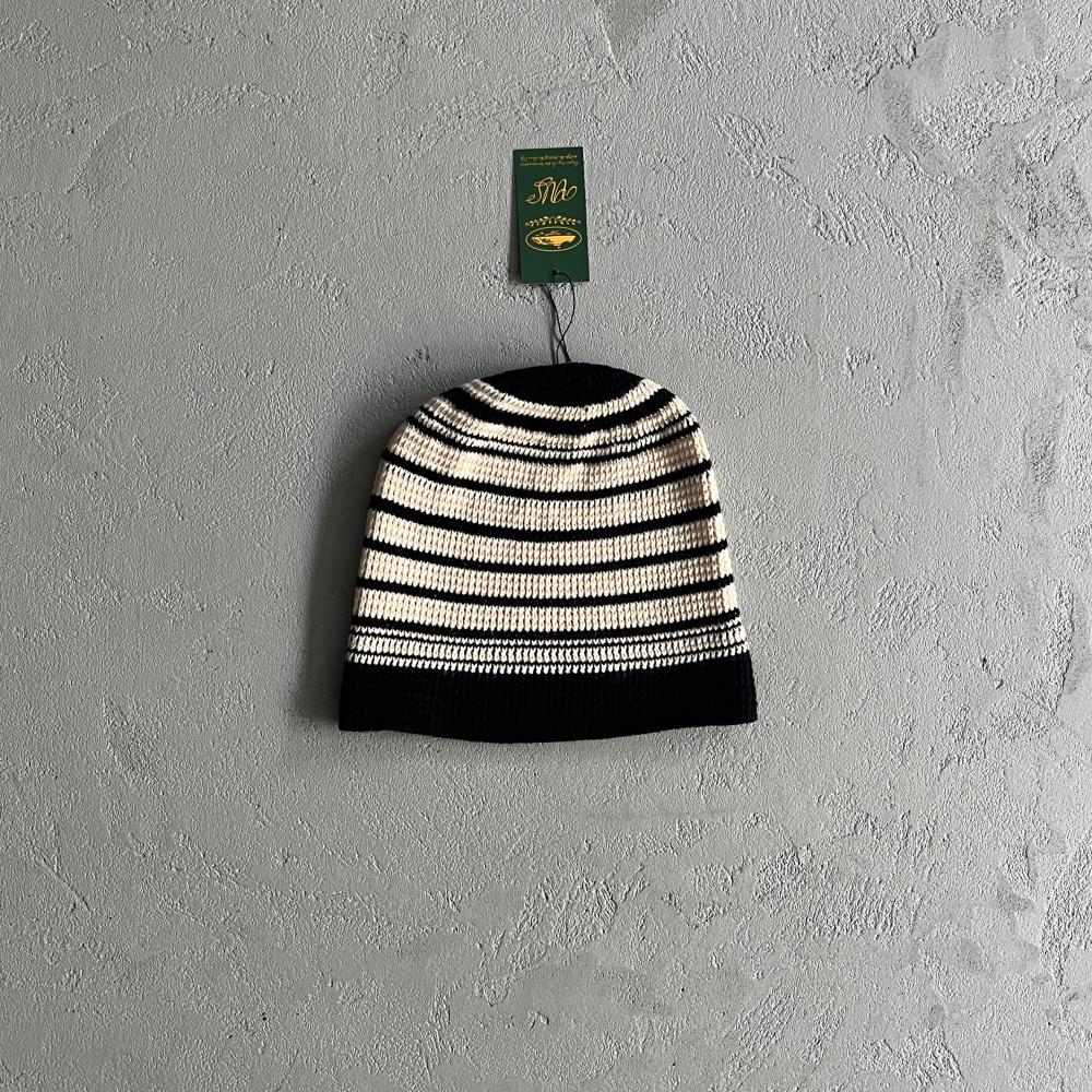 Crtez Striped Cold Hat - White/Black