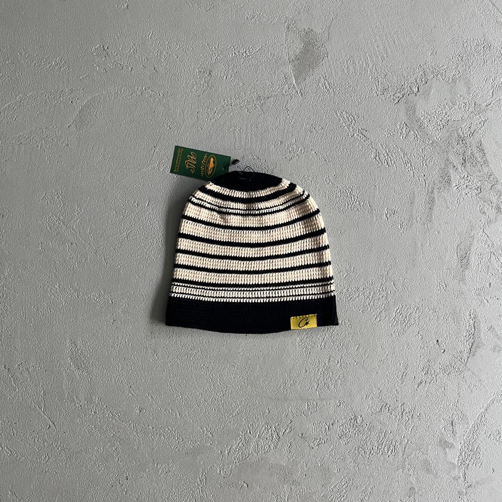 Crtez Striped Cold Hat - White/Black