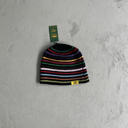 Crtez Striped Cold Hat - Black