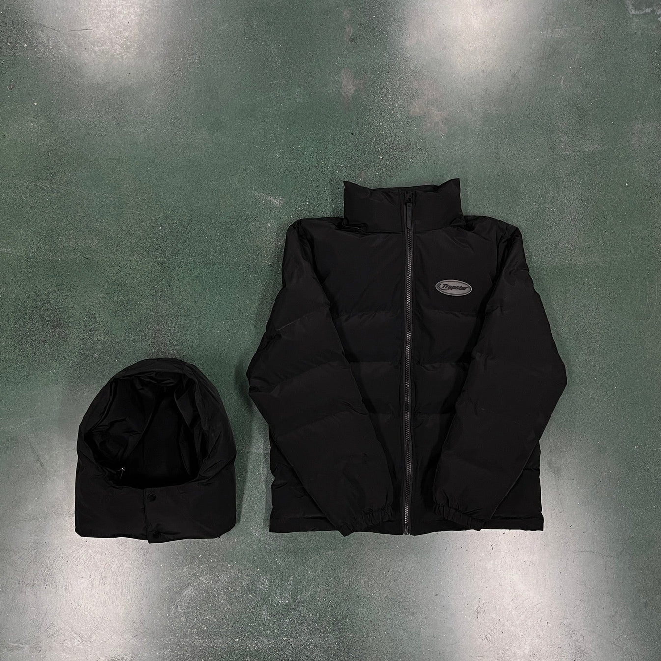 TS Hyperdrive Detachable Hooded Puffer Jacket - Triple Black