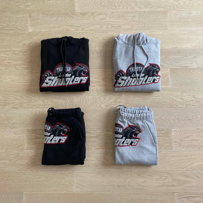 TS Shooters Tracksuit - Black/Red