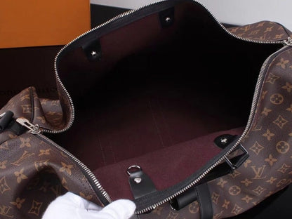 LV Keepal Bandouliere Monogram Duffle Bag - Brown