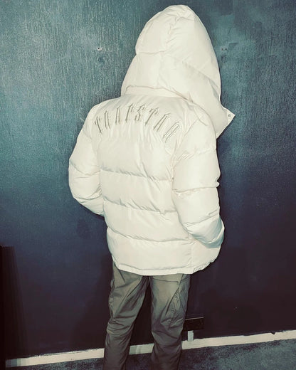 TS Detachable Hooded Puffer Jacket - Cream