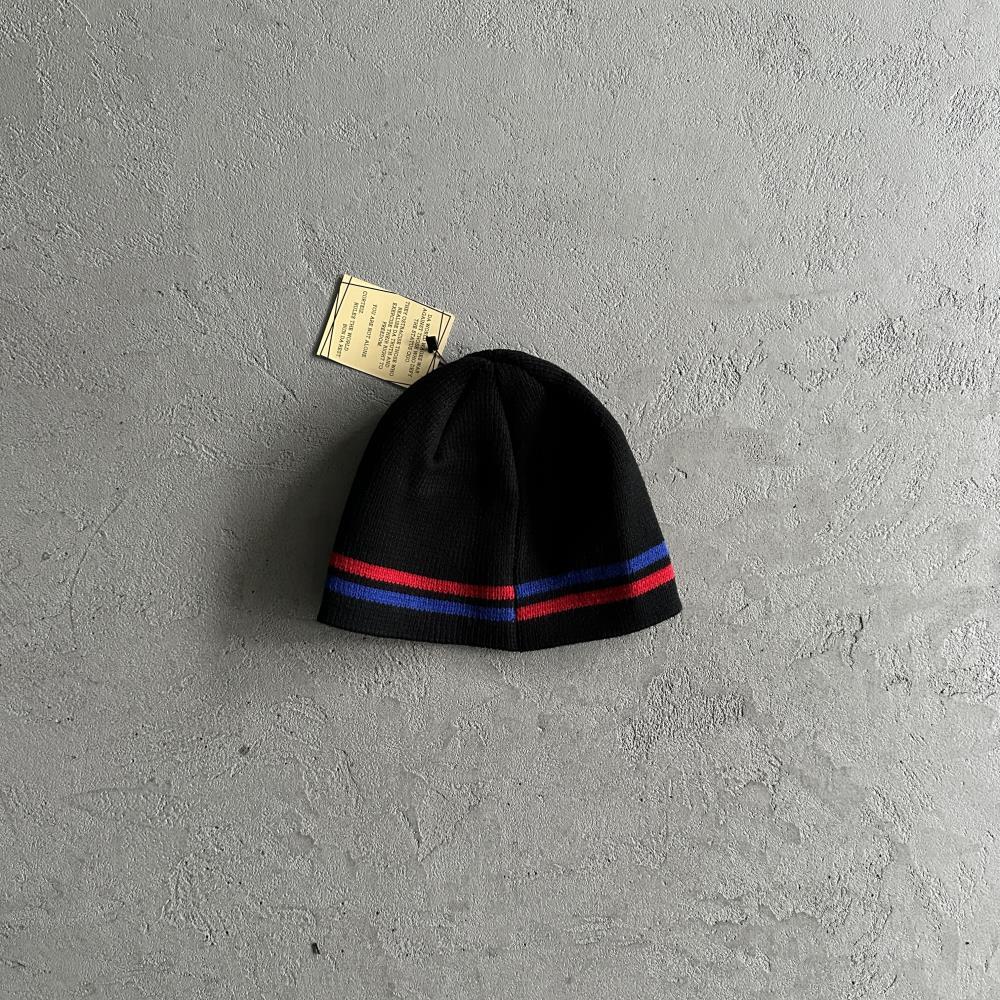 Crtez Knit Stripe Beanie - Black/Blue/Red