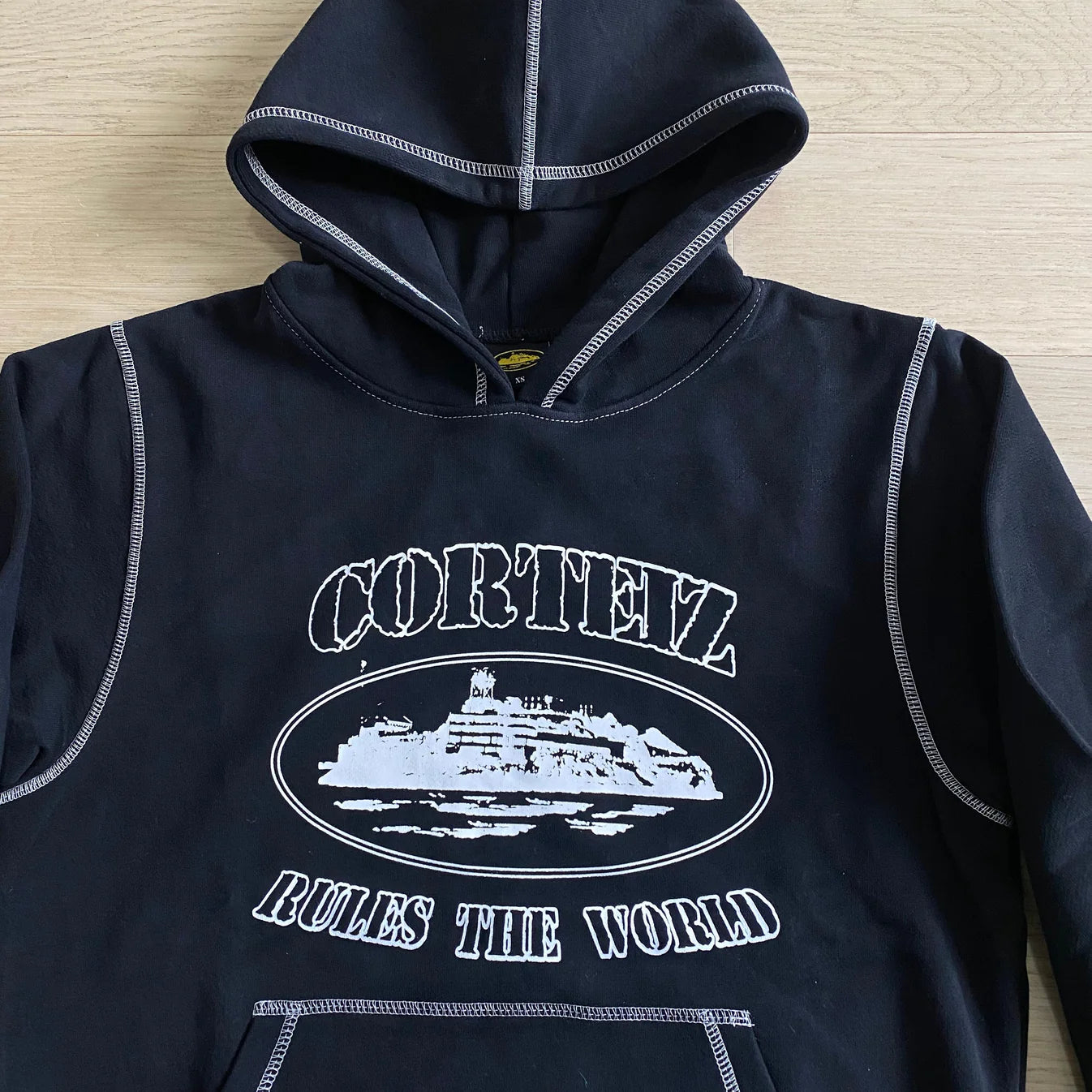 Crtez Alcatraz Hoodie - Black/White