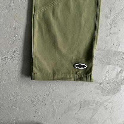 Crtez Slant Pocket Pants - Military Green