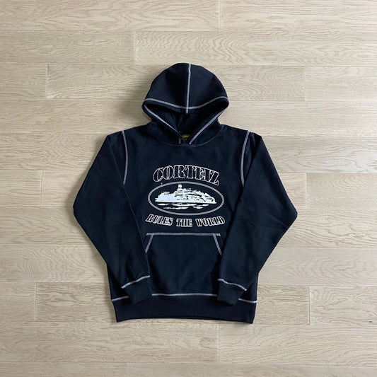 Crtez Alcatraz Hoodie - Black/White