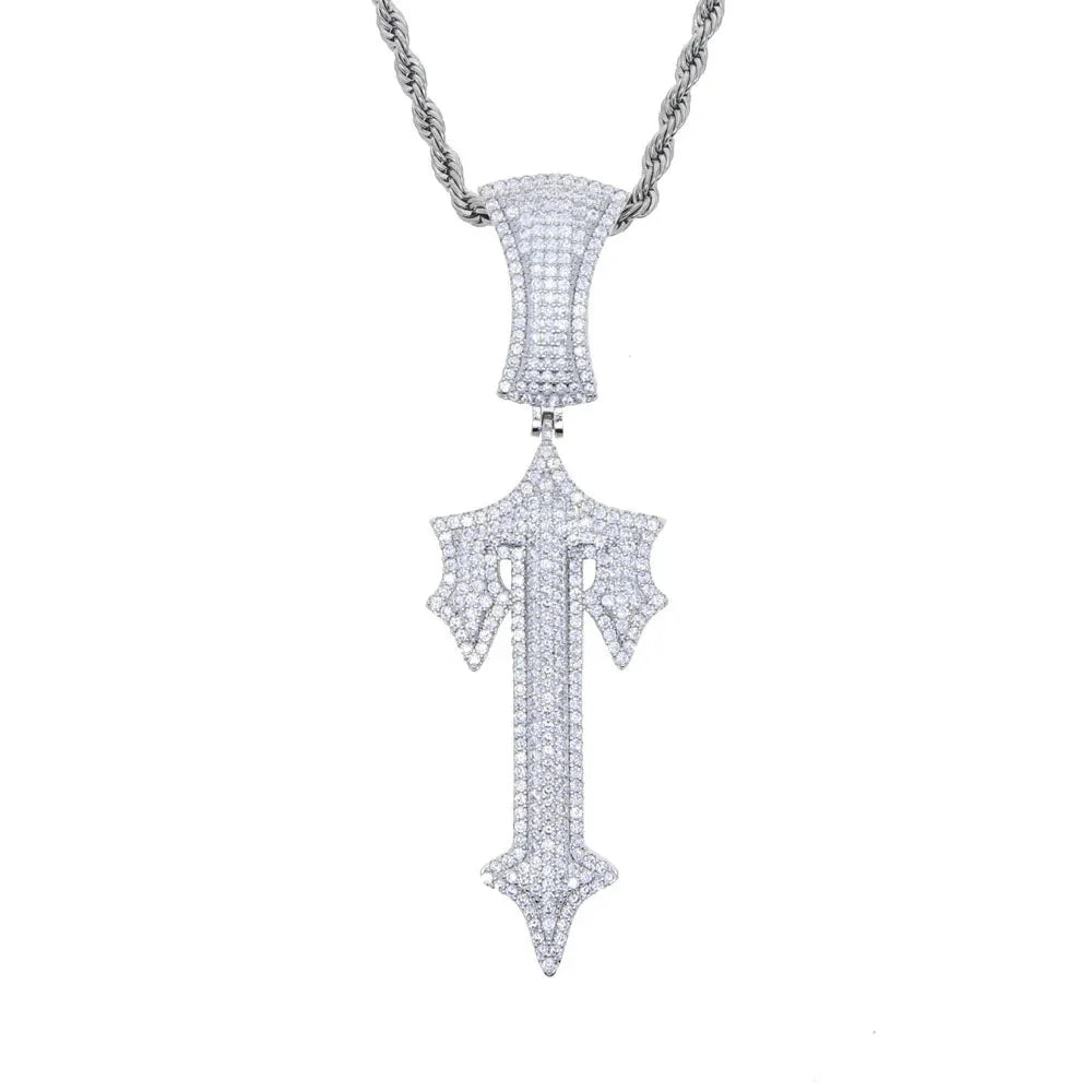 TS Iced Out Necklaces - Silver/Gold