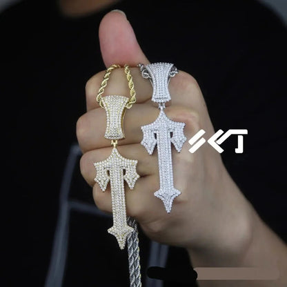 TS Iced Out Necklaces - Silver/Gold