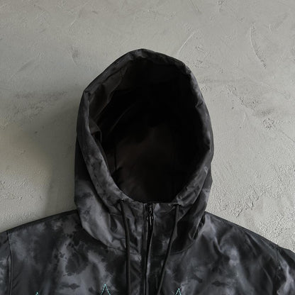 TS Washed Arch Windbreaker - Black