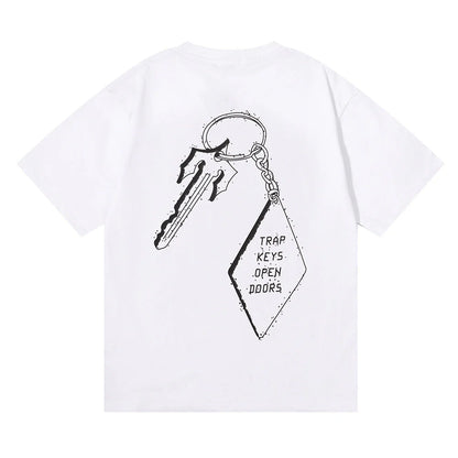 TS Keychain T-Shirt - Black/White