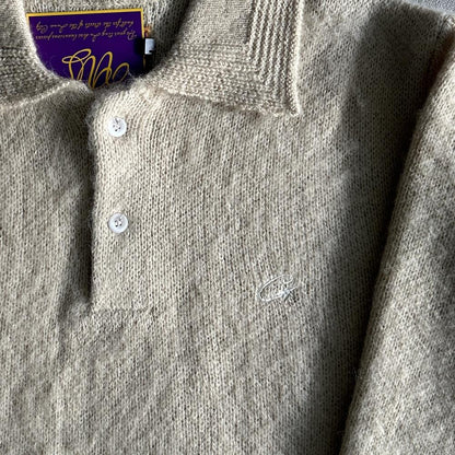Crtez More Hair Fuzzy Collar Sweater - Cream