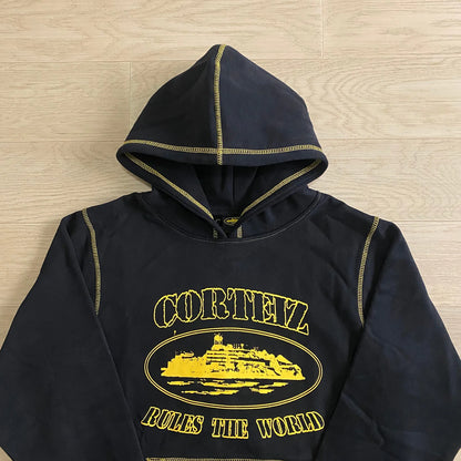 Crtez Alcatraz Hoodie - Black/Yellow