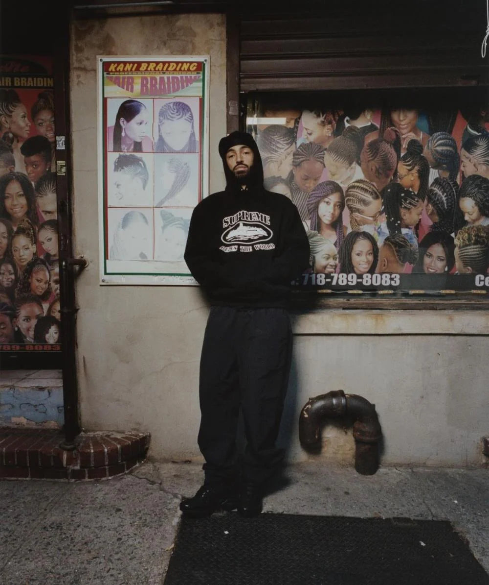 Crtez X Supreme Hoodie - Black