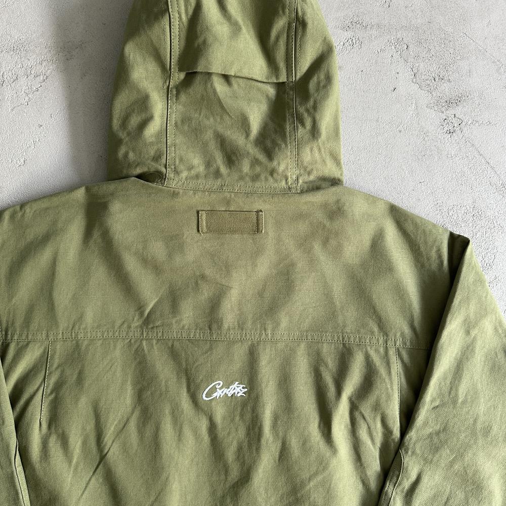 Crtez Slant Pocket Jacket - Military Green