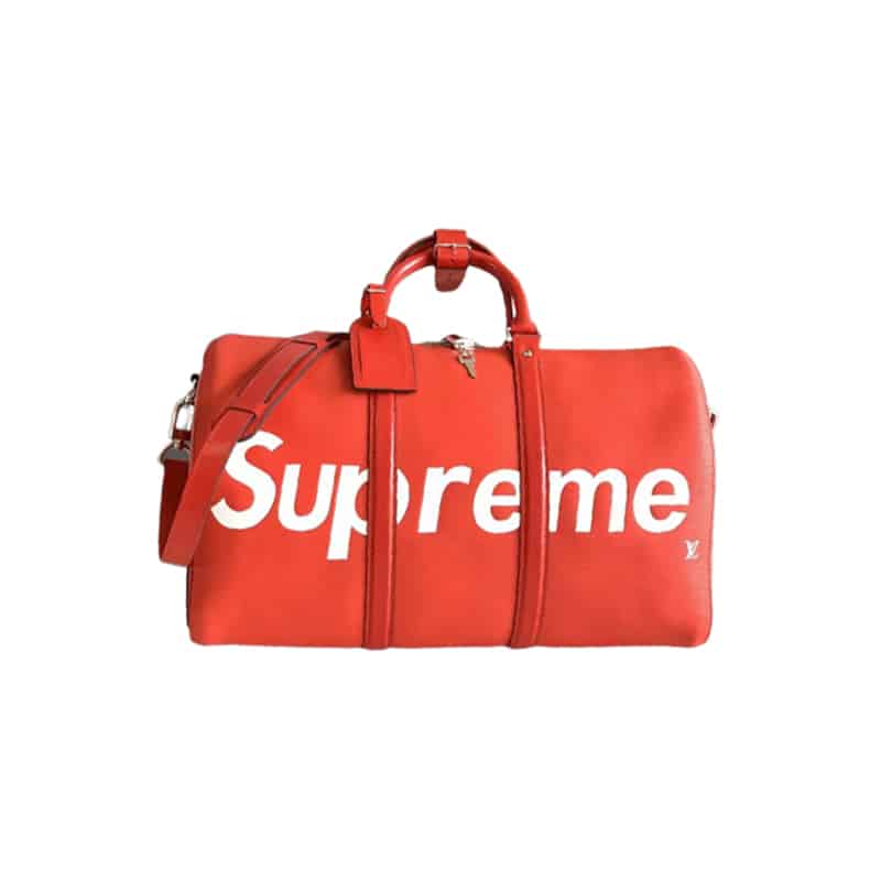 LV X Supreme Duffle Bag - Red