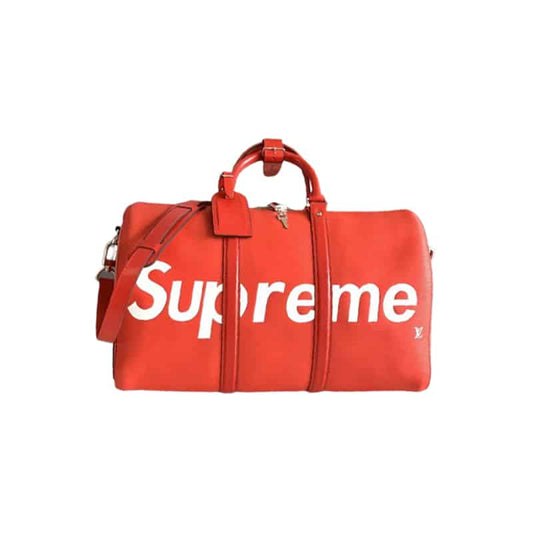 LV X Supreme Duffle Bag - Red