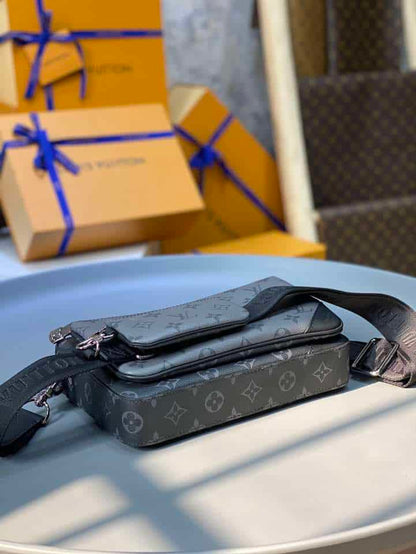 LV Trio Messenger Bag - Black/Grey