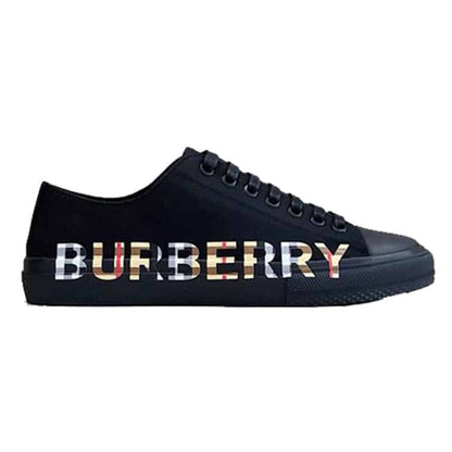 Burberry Logo Trap Sneakers - Black