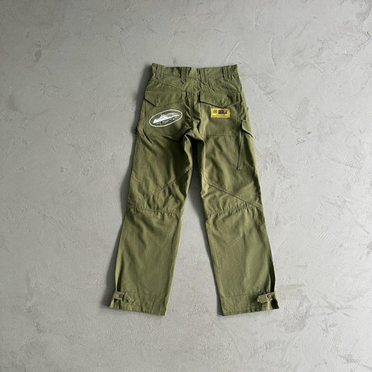 Crtez Slant Pocket Pants - Military Green