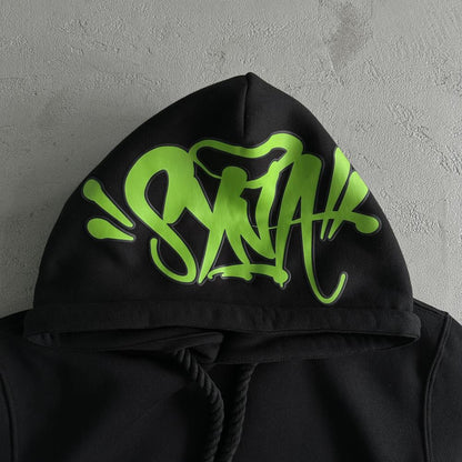 Syn Tracksuit - Black/Green