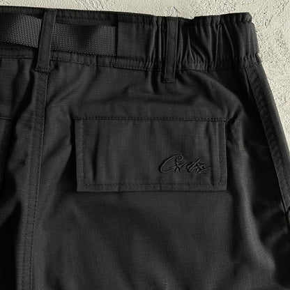 Crtez Cargo Shorts - Black