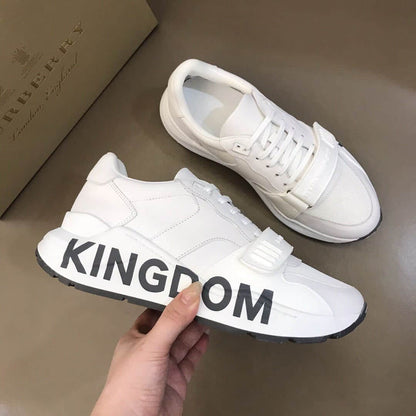 Burberry Kingdom Print Sneakers - White