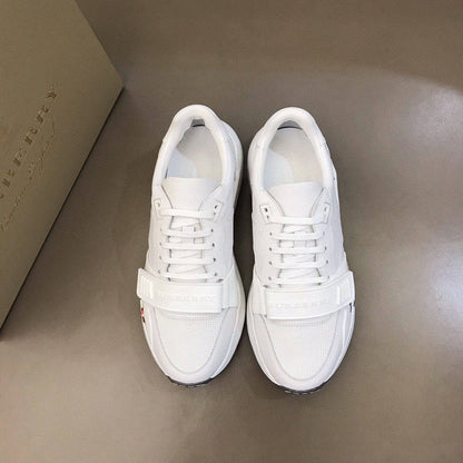 Burberry Logo Strap Sneakers - White