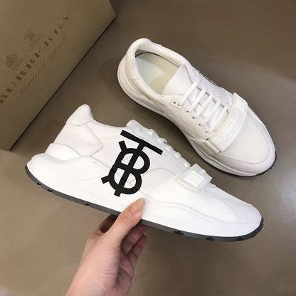 Burberry Logo Strap Sneakers - White