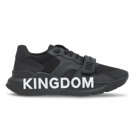 Burberry Regis  Lace-Up Sneakers - Black
