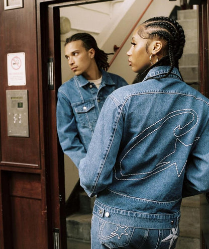Crtez C-Star Denim Jacket - Blue
