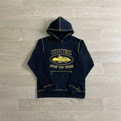 Crtez Alcatraz Hoodie - Black/Yellow