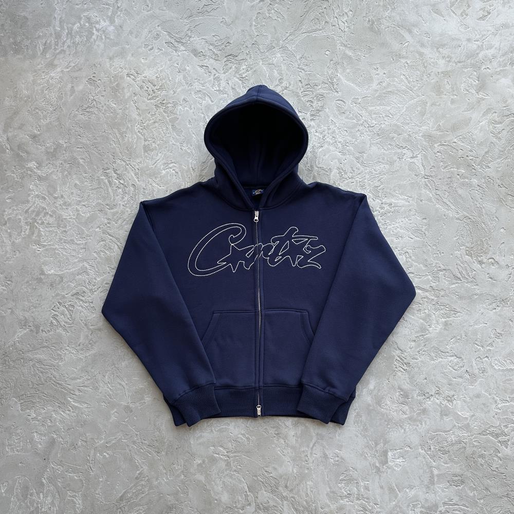 Crtez Thick Stitch Allstarz Zip Set - Navy Blue