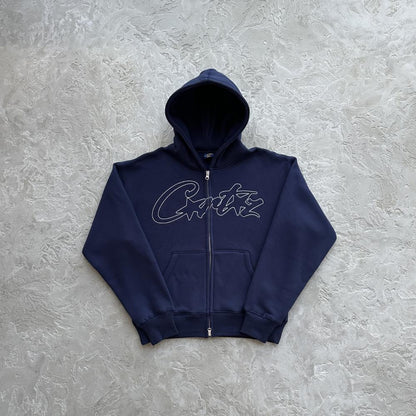 Crtez Thick Stitch Allstarz Zip Set - Navy Blue