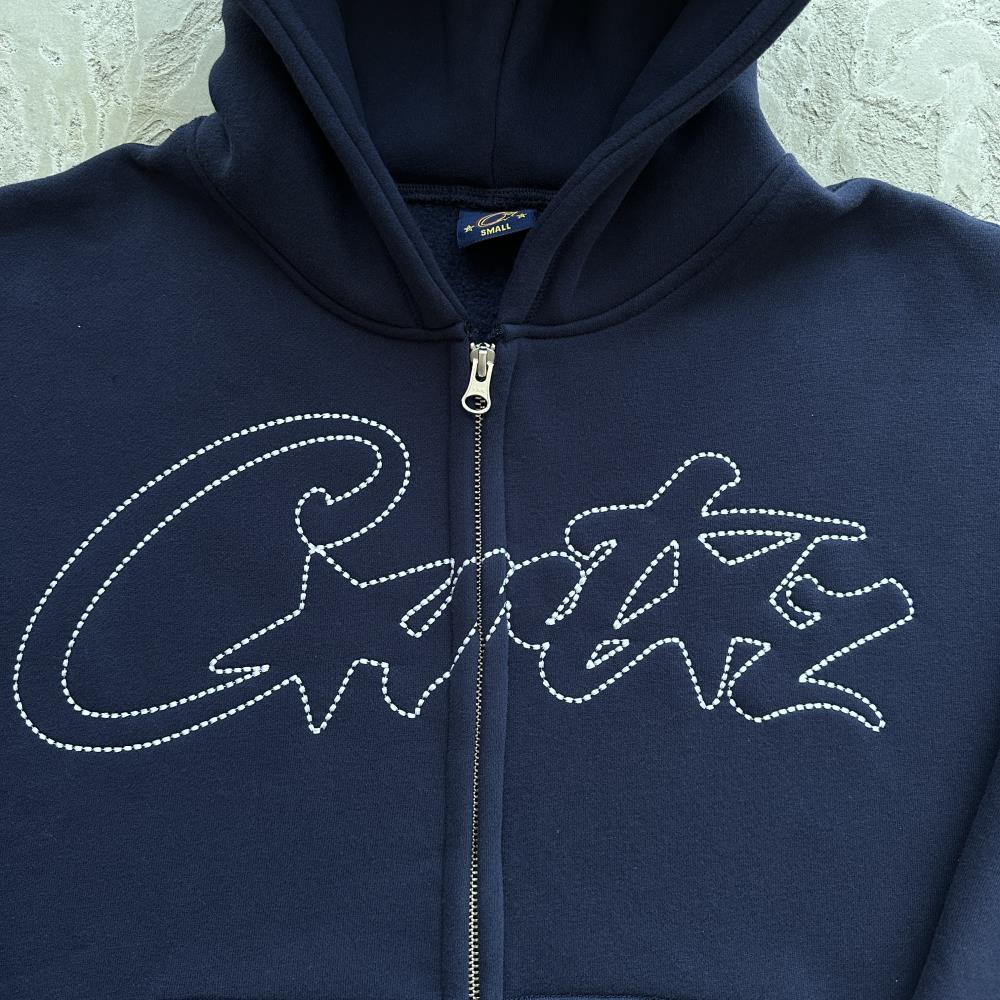 Crtez Thick Stitch Allstarz Zip Set - Navy Blue