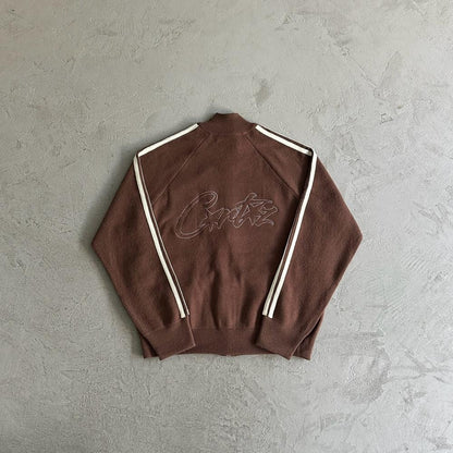 Crtez Knit Up Zip-Up Fleece - Brown
