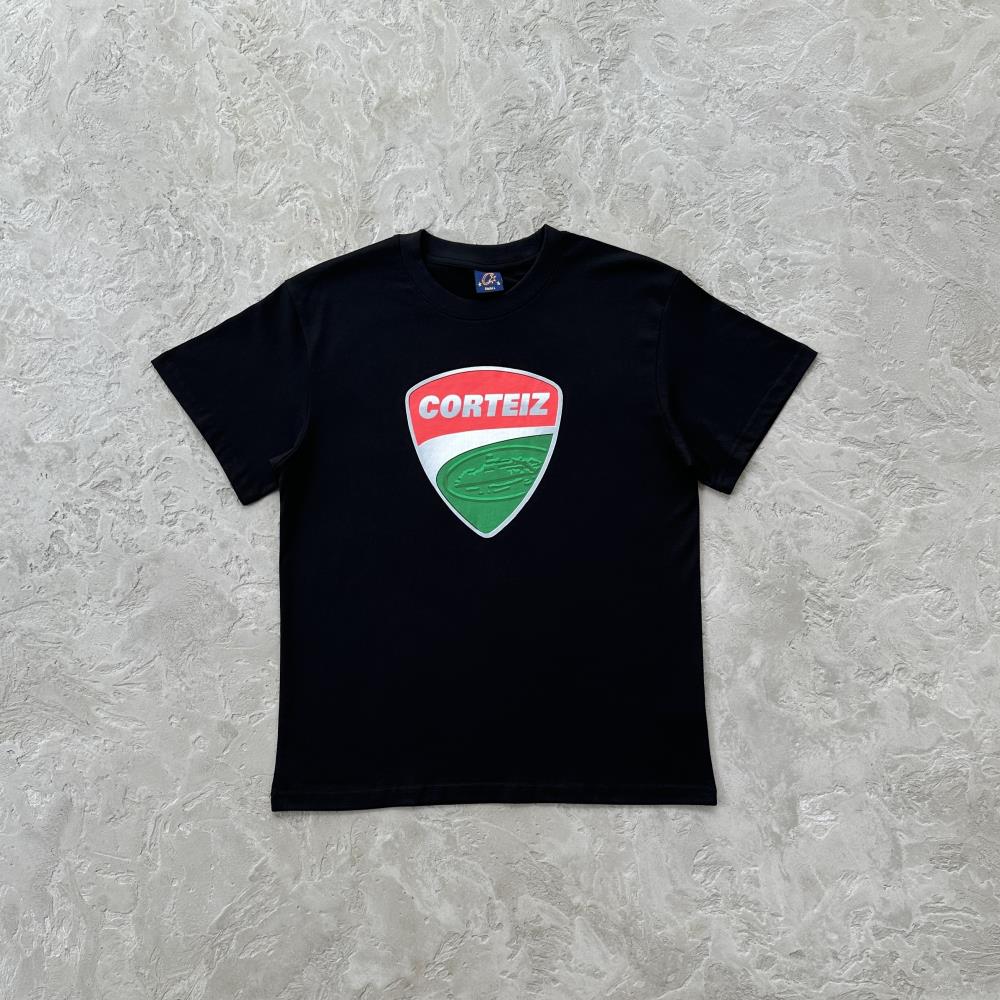 Crtez Shield T-Shirt - Black/White