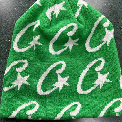 Crtez C-Starz Monogram Beanie - Green
