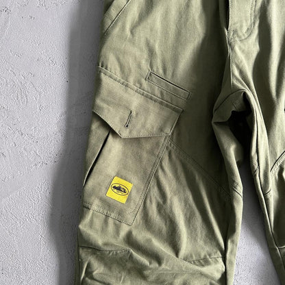Crtez Slant Pocket Pants - Military Green